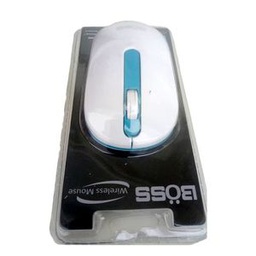Souris Sans Fil Böss - USB - Blanc/Bleu