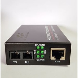 Convertisseur Fibre Optique/RJ45 - 2Km - Noir