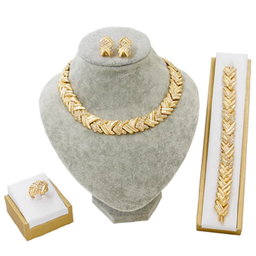 Ensemble de bijoux d'Or Cristal pour Femme
