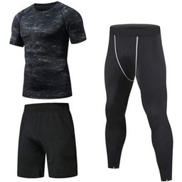 niksa ensemble compression homme tenue sport fitness