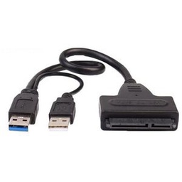 Lecteur USB 3.0 Vers SATA 2.5" Pour Disque Dur &amp; SSD SATA 2.5" - Noir