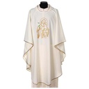 Chasuble Saint Joseph brodée couleurs liturgiques 100% polyeste