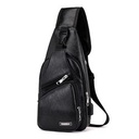 Sac Banane Homme Et Femme 3 En 1, Sacoche Multifonction - Noir