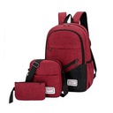 Sac À Bandoulière Bookbags 02-Rouge 3Pcs Hommes