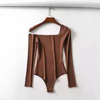 Pull à manches longues et col rond pour femmes, vêtements de haute qualité, body, prêt à l'emploi