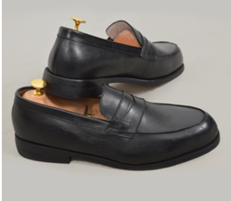 chaussures hommes Mocassin en cuir noir