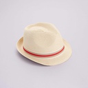 Chapeau de paille beige Kiabi