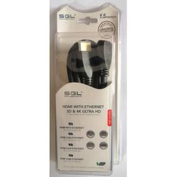 CABLE HDMI MALE FEMELLE 3D-4K ULTRA HD   1.5M - Noir