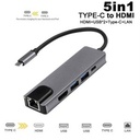 Convertisseur USB Type C Vers HDMI USB 3.1 USB-C RJ45 HUB
