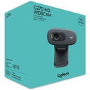 Logitech Webcam Logitech C270 - HD 720P - Micro - Gris