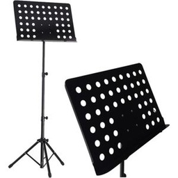 Jdl Pupître En Métal Perforé Polyvalent Pour La Scène Et Le Studio – Noir