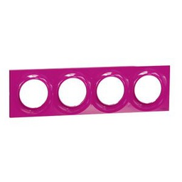 Schneider Electric Plaque 4 Postes Odace Styl - Violet