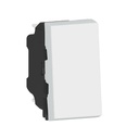 Poussoir lumineux avec voyant Mosaic Easy-Led 6A 1 module - blanc