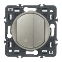 Interrupteur variateur Céliane - 300W - Titane