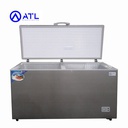 ATL Congelateur  530L - 01 Porte - Serrure - 01 Panier - Inox&Silver