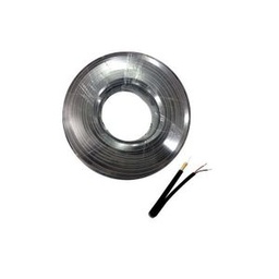 Câble De Camera Coaxial Avec Alimentation RG-59 -Bobine 100 Mètres - Cuivre-Noir