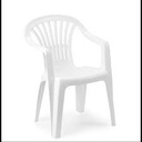 Chaise blanche plastique