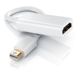 Adaptateur Mini Displayport Vers HDMI Connecteur - Blanc
