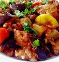 Sauce aubergine poisson fumé