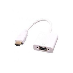 Convertisseur Adaptateur HDMI Mâle Vers VGA Femelle - Blanc