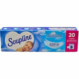 SOUPLINE LINGETTES ADOUC. GRAND AIR 20PC