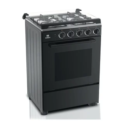  NASGC-SNIPER60B - GAZINIERE NASCO/4 FEUX/ NOIR/ 60/60/SANS ALLUM.AUTO/COUVERTURE VITREE