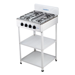  NASGS-K4BSS-S - RECHAUD A GAZ ET AVEC TABLE NASCO/4 FEUX/ BRULEURS A GAZ NOIR