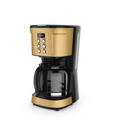  CAFE_CM9410T-GS - MACHINE A CAFE NASCO /1.5L/ 900W / LCD DISPLAY/ DESIGN BOIS/ 2PCS/CTN
