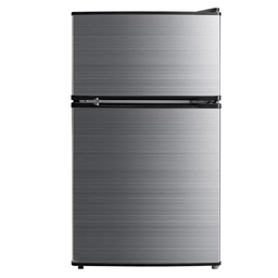  MIDEA_MDRT134FGF08 - PETIT FRIGO MIDEA/ 87LT NET (61LT+26LT)/SILVER/AVEC CLE/15W/220-240V