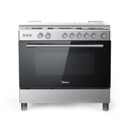  GAZ_LMG90030 - GAZINIERE 5 FEUX MIDEA STAINLESS STEEL+SILVER COUVERTURE VITREE