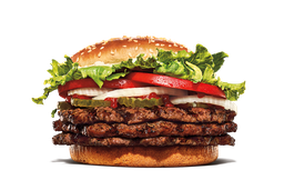  Sandwich Triple Whopper + Steak de hamburger