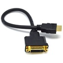 Adaptateur DVI- D Femelle Vers HDMI Male  - Noir