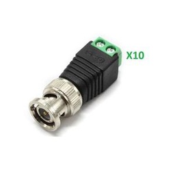 Lot De 10 Connecteurs BNC Mâle