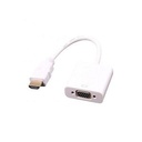 Convertisseur Adaptateur HDMI Mâle Vers VGA Femelle - Blanc