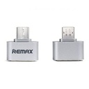 Remax Adaptateur Mini Micro Usb Vers Usb  Otg Pour Smartphone - Gris